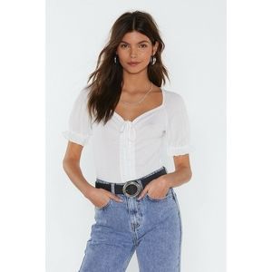 🌻 Nasty Gal White Bodysuit